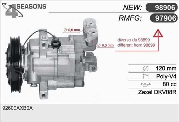 AHE 97906 - Compressore, Climatizzatore www.autoricambi360.it