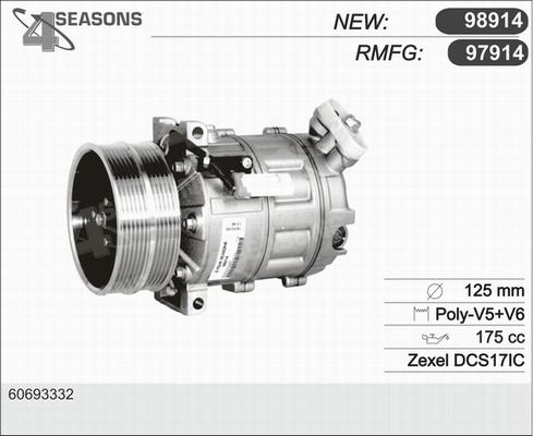 AHE 97914 - Compressore, Climatizzatore www.autoricambi360.it