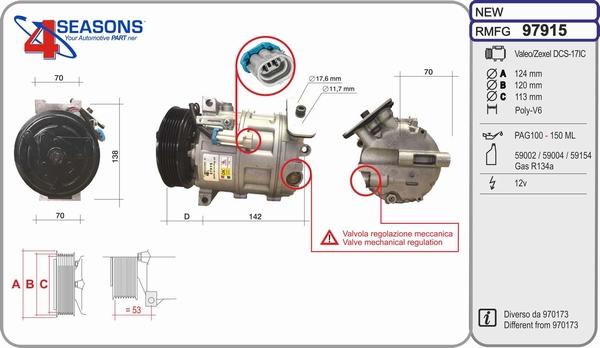 AHE 97915 - Compressore, Climatizzatore www.autoricambi360.it