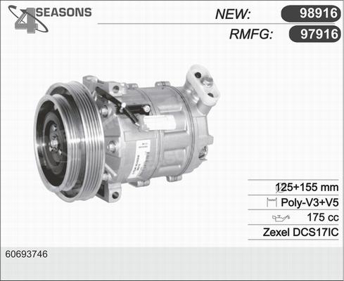 AHE 97916 - Compressore, Climatizzatore www.autoricambi360.it