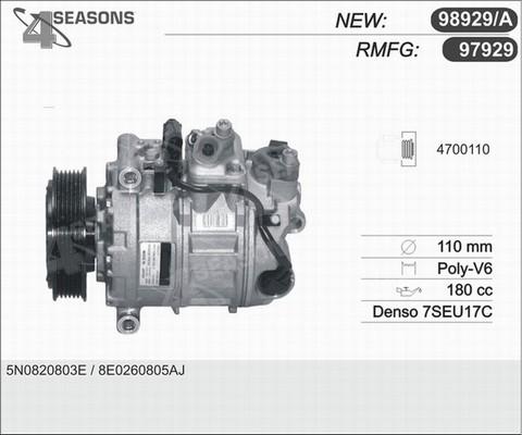 AHE 97929 - Compressore, Climatizzatore www.autoricambi360.it