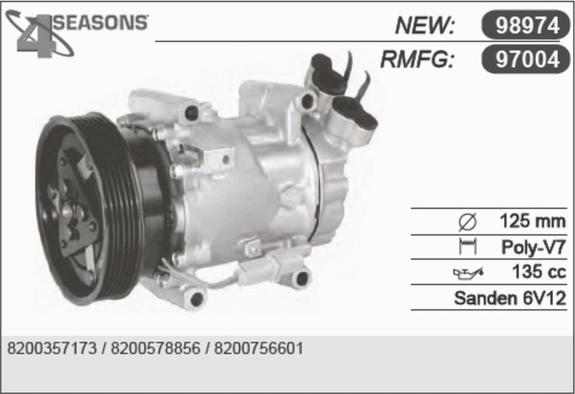 AHE 97004 - Compressore, Climatizzatore www.autoricambi360.it