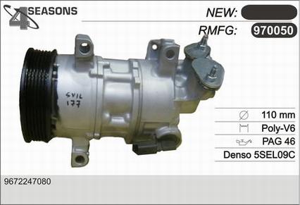 AHE 970050 - Compressore, Climatizzatore www.autoricambi360.it