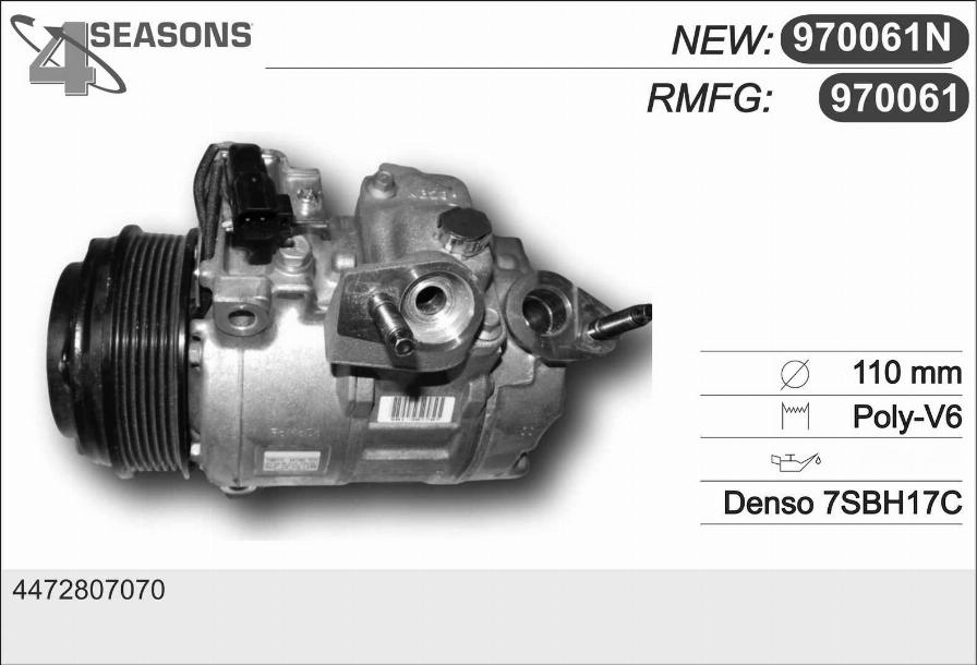 AHE 970061N - Compressore, Climatizzatore www.autoricambi360.it