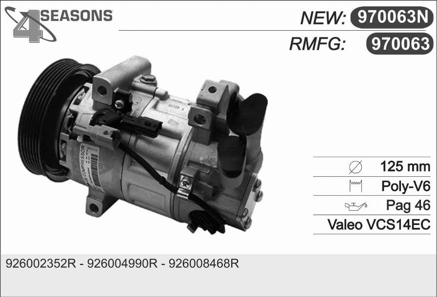 AHE 970063N - Compressore, Climatizzatore www.autoricambi360.it