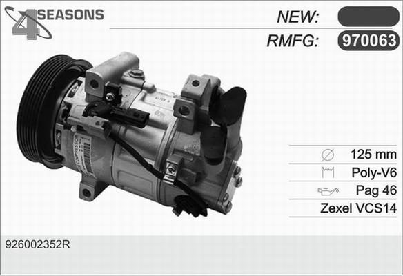 AHE 970063 - Compressore, Climatizzatore www.autoricambi360.it