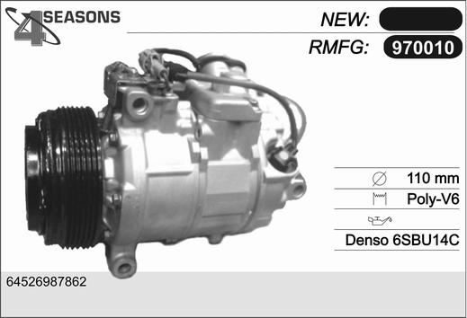 AHE 970010 - Compressore, Climatizzatore www.autoricambi360.it