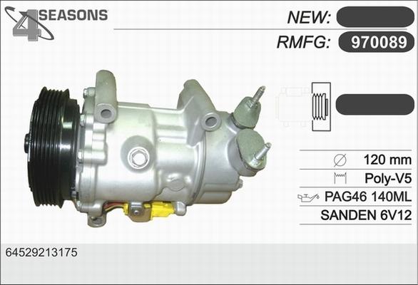 AHE 970089 - Compressore, Climatizzatore www.autoricambi360.it