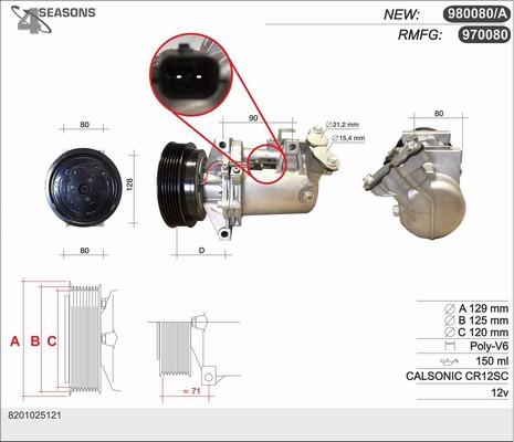 AHE 970080 - Compressore, Climatizzatore www.autoricambi360.it