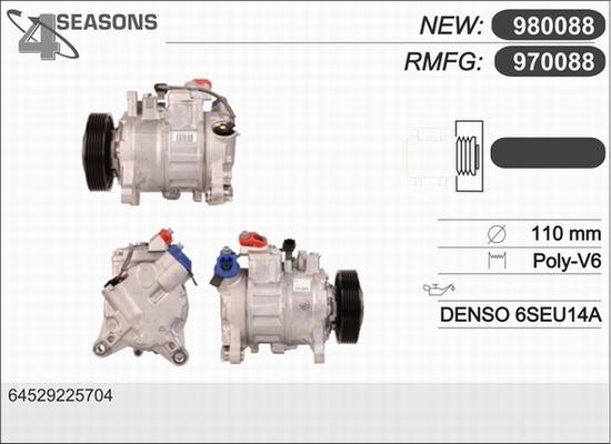 AHE 970088 - Compressore, Climatizzatore www.autoricambi360.it