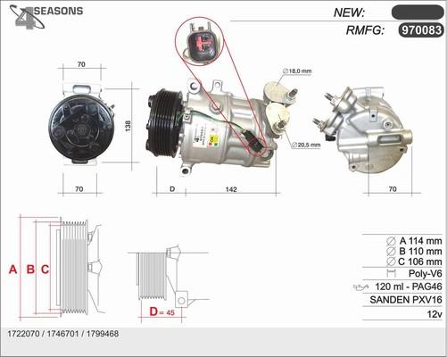 AHE 970083 - Compressore, Climatizzatore www.autoricambi360.it