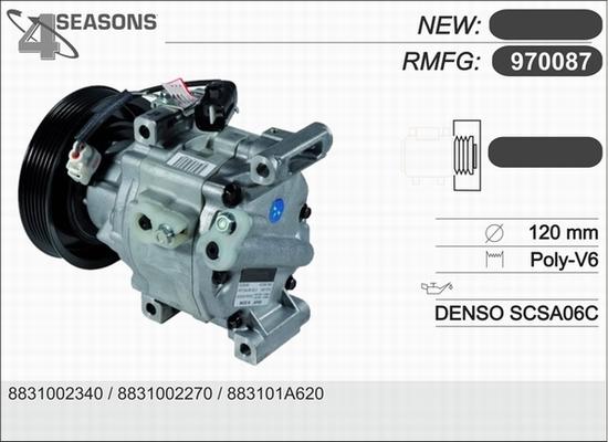 AHE 970087 - Compressore, Climatizzatore www.autoricambi360.it