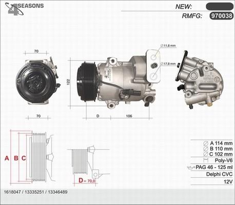 AHE 970038 - Compressore, Climatizzatore www.autoricambi360.it