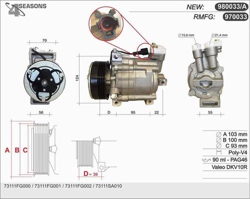 AHE 970033 - Compressore, Climatizzatore www.autoricambi360.it
