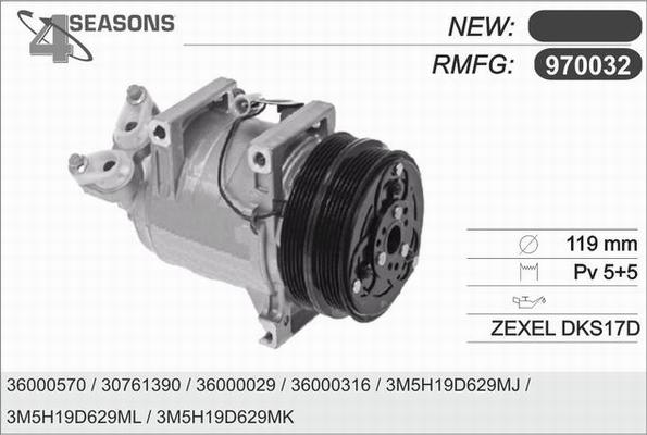 AHE 970032 - Compressore, Climatizzatore www.autoricambi360.it
