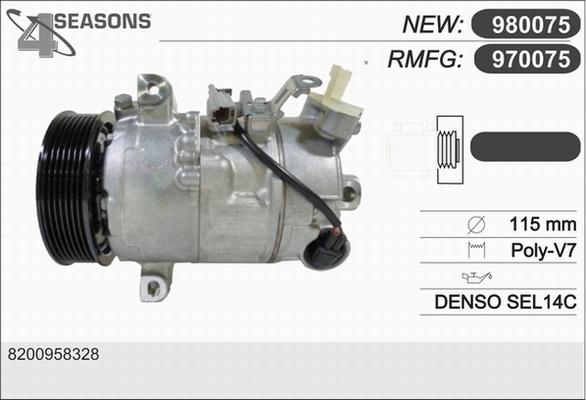 AHE 970075 - Compressore, Climatizzatore www.autoricambi360.it