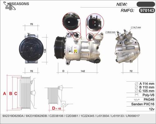 AHE 970143 - Compressore, Climatizzatore www.autoricambi360.it