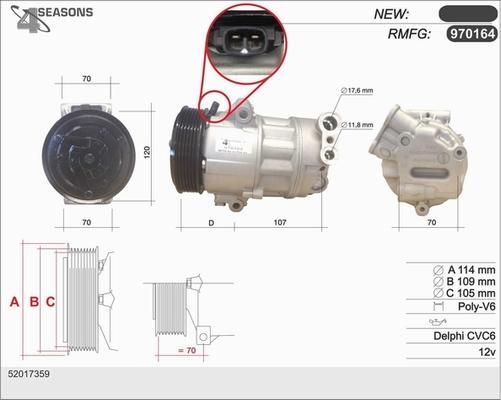 AHE 970164 - Compressore, Climatizzatore www.autoricambi360.it