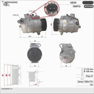 AHE 970168 - Compressore, Climatizzatore www.autoricambi360.it