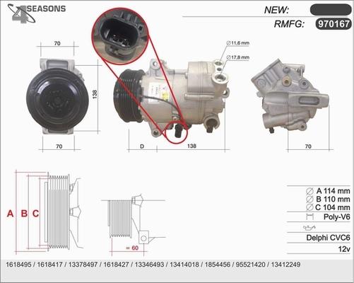 AHE 970167 - Compressore, Climatizzatore www.autoricambi360.it