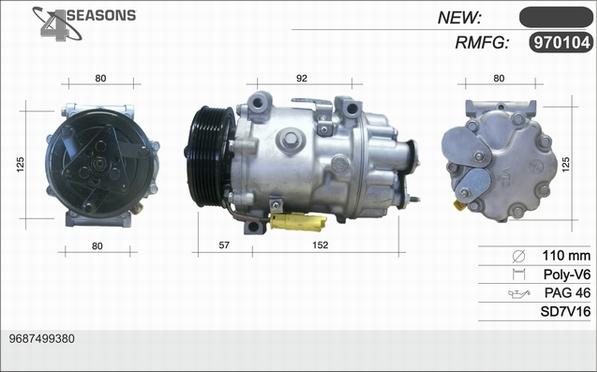 AHE 970104 - Compressore, Climatizzatore www.autoricambi360.it