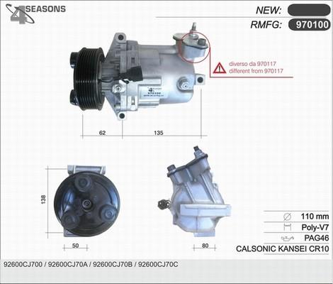 AHE 970100 - Compressore, Climatizzatore www.autoricambi360.it