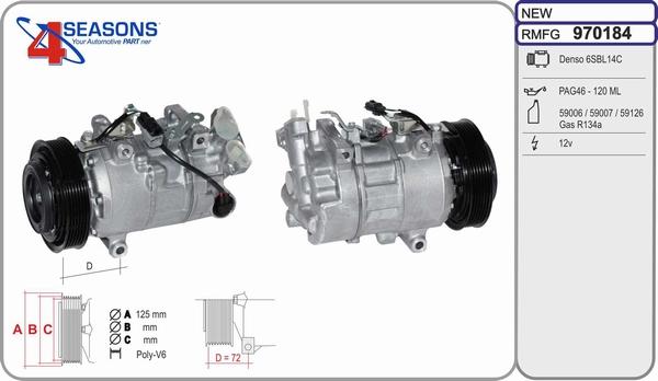 AHE 970184 - Compressore, Climatizzatore www.autoricambi360.it