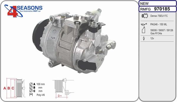 AHE 970185 - Compressore, Climatizzatore www.autoricambi360.it