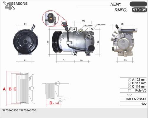 AHE 970139 - Compressore, Climatizzatore www.autoricambi360.it