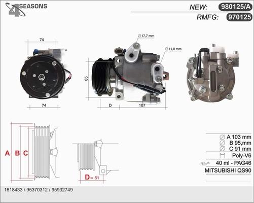 AHE 970125 - Compressore, Climatizzatore www.autoricambi360.it