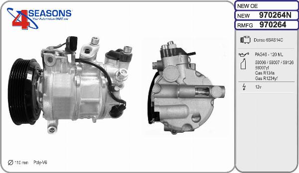 AHE 970264 - Compressore, Climatizzatore www.autoricambi360.it