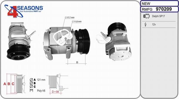 AHE 970209 - Compressore, Climatizzatore www.autoricambi360.it