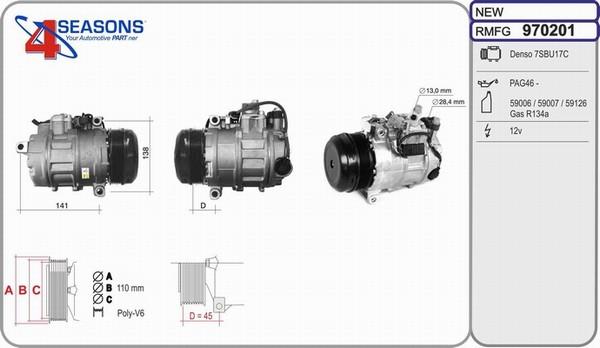 AHE 970201 - Compressore, Climatizzatore www.autoricambi360.it
