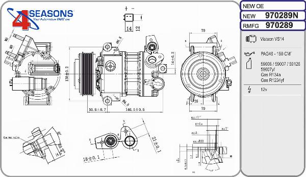 AHE 970289 - Compressore, Climatizzatore www.autoricambi360.it