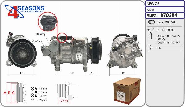 AHE 970284 - Compressore, Climatizzatore www.autoricambi360.it