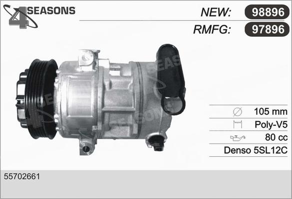 AHE 97896 - Compressore, Climatizzatore www.autoricambi360.it