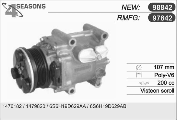 AHE 97842 - Compressore, Climatizzatore www.autoricambi360.it
