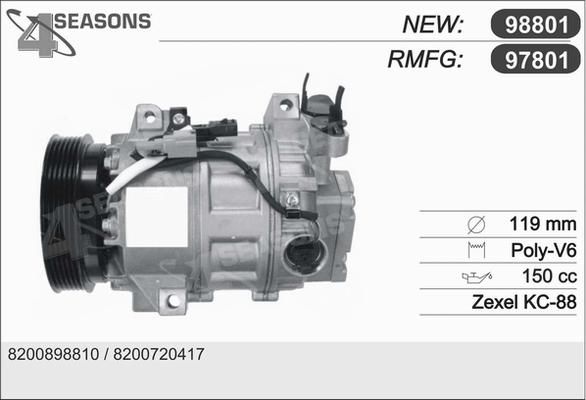 AHE 97801 - Compressore, Climatizzatore www.autoricambi360.it