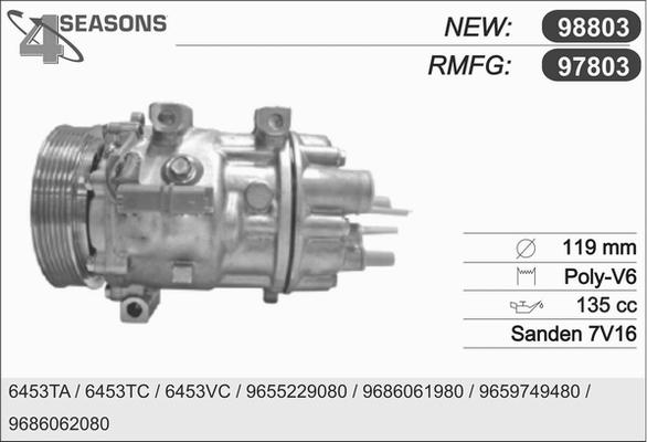 AHE 97803 - Compressore, Climatizzatore www.autoricambi360.it