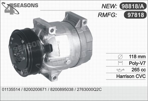 AHE 97818 - Compressore, Climatizzatore www.autoricambi360.it