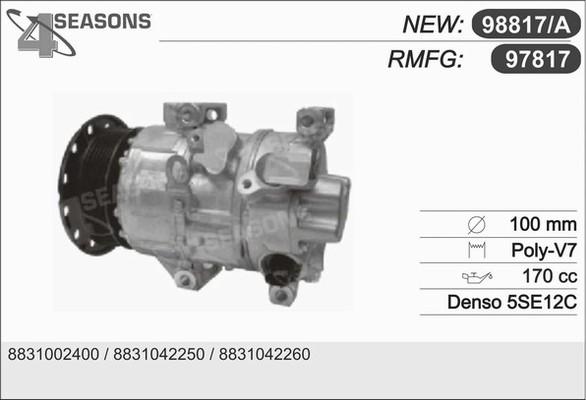 AHE 97817 - Compressore, Climatizzatore www.autoricambi360.it