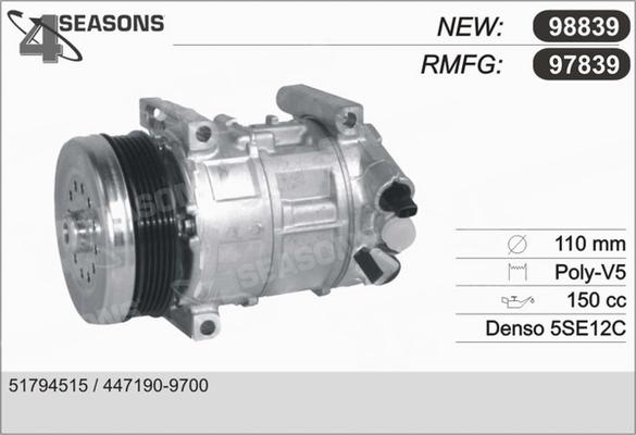 AHE 97839 - Compressore, Climatizzatore www.autoricambi360.it