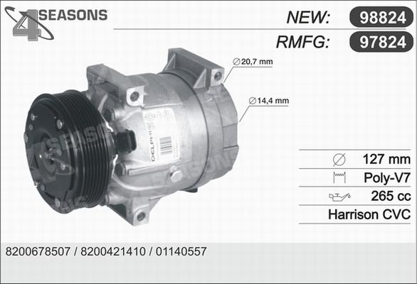 AHE 97824 - Compressore, Climatizzatore www.autoricambi360.it