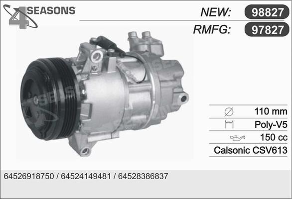 AHE 97827 - Compressore, Climatizzatore www.autoricambi360.it
