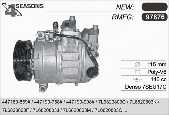AHE 97876 - Compressore, Climatizzatore www.autoricambi360.it