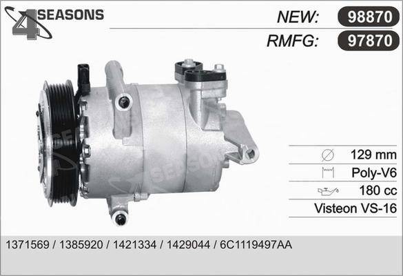 AHE 97870 - Compressore, Climatizzatore www.autoricambi360.it