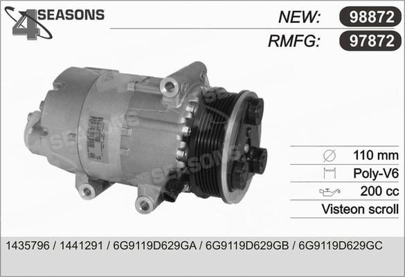 AHE 97872 - Compressore, Climatizzatore www.autoricambi360.it