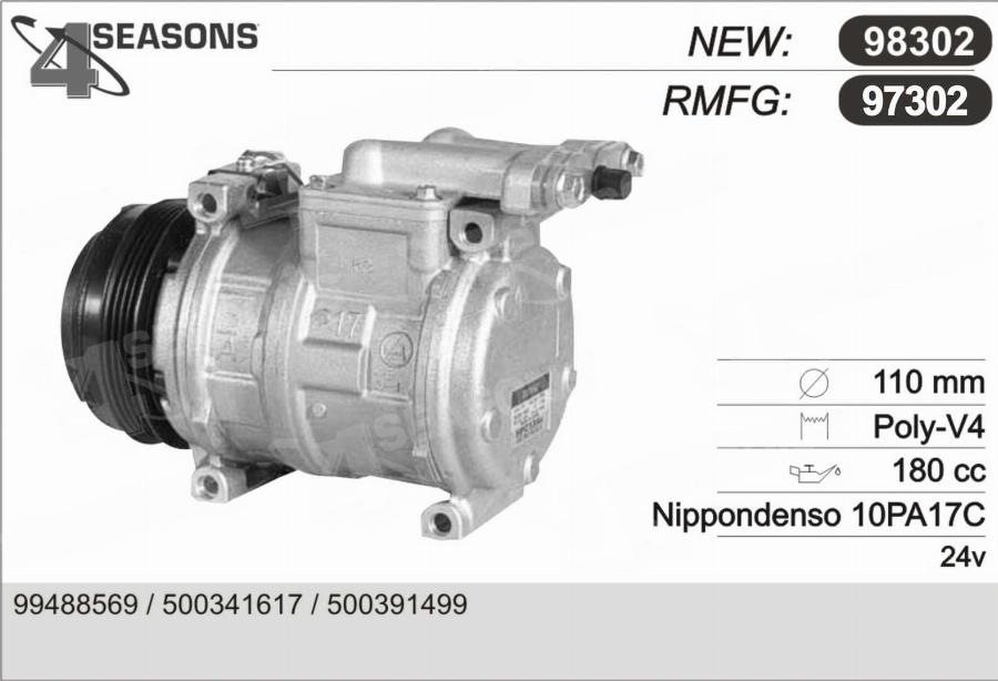 AHE 97302 - Compressore, Climatizzatore www.autoricambi360.it
