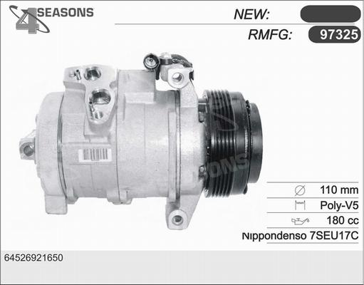 AHE 97325 - Compressore, Climatizzatore www.autoricambi360.it