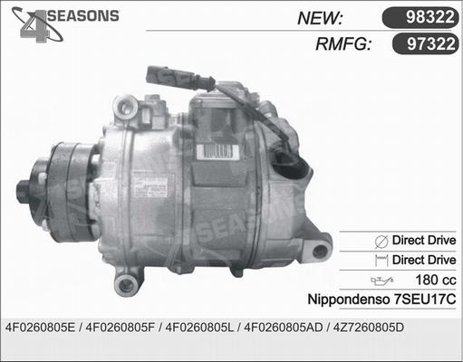AHE 97322 - Compressore, Climatizzatore www.autoricambi360.it